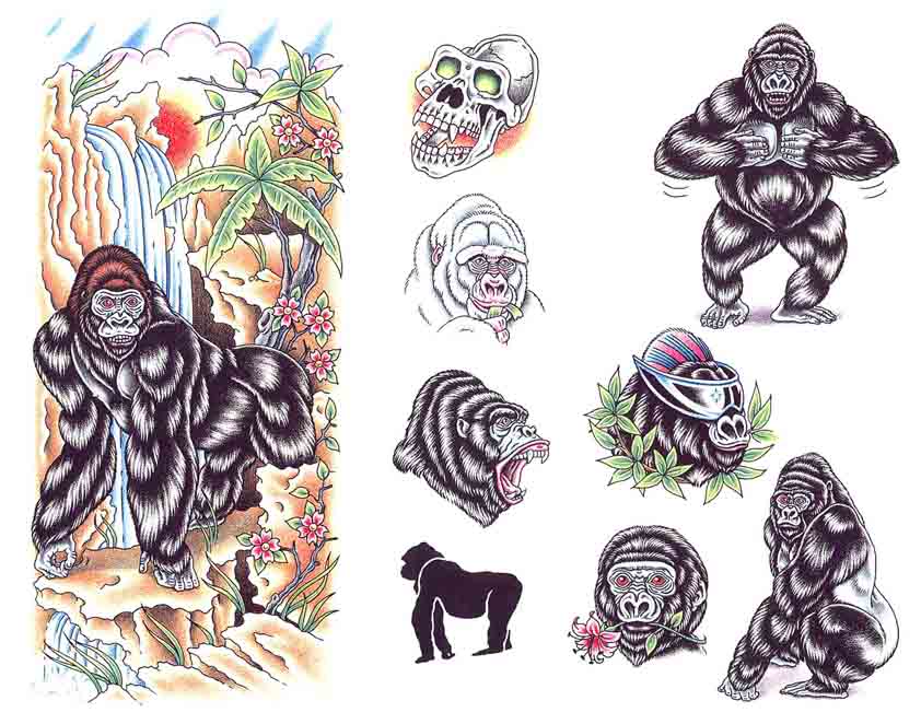 Tattoo Brand: Gorillas