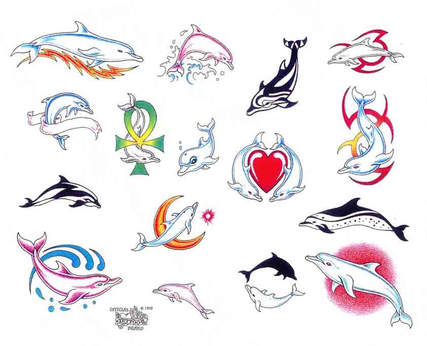 Tattoo Brand: Dolphins 3